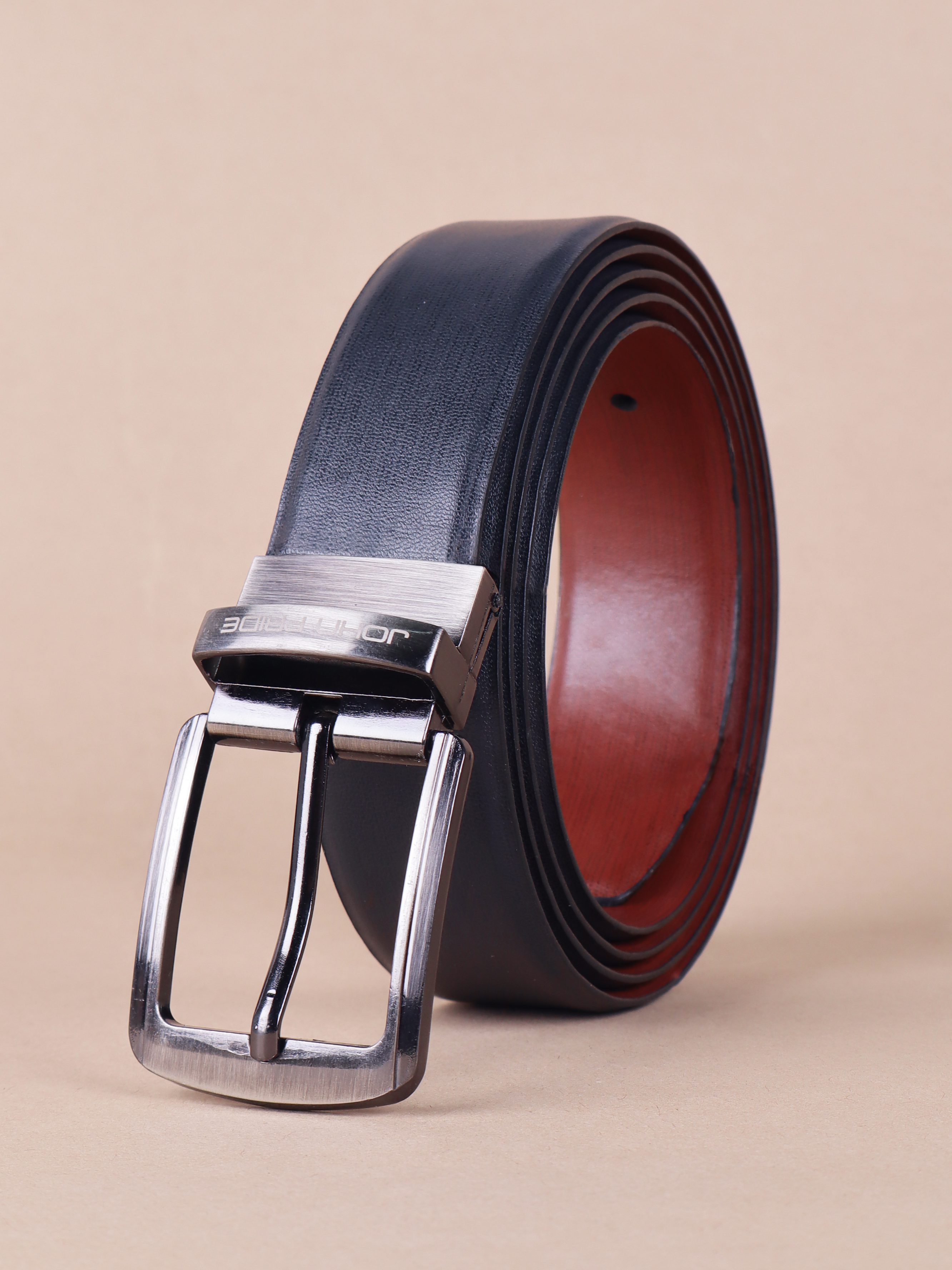Black Reversible Formal Leather Belt