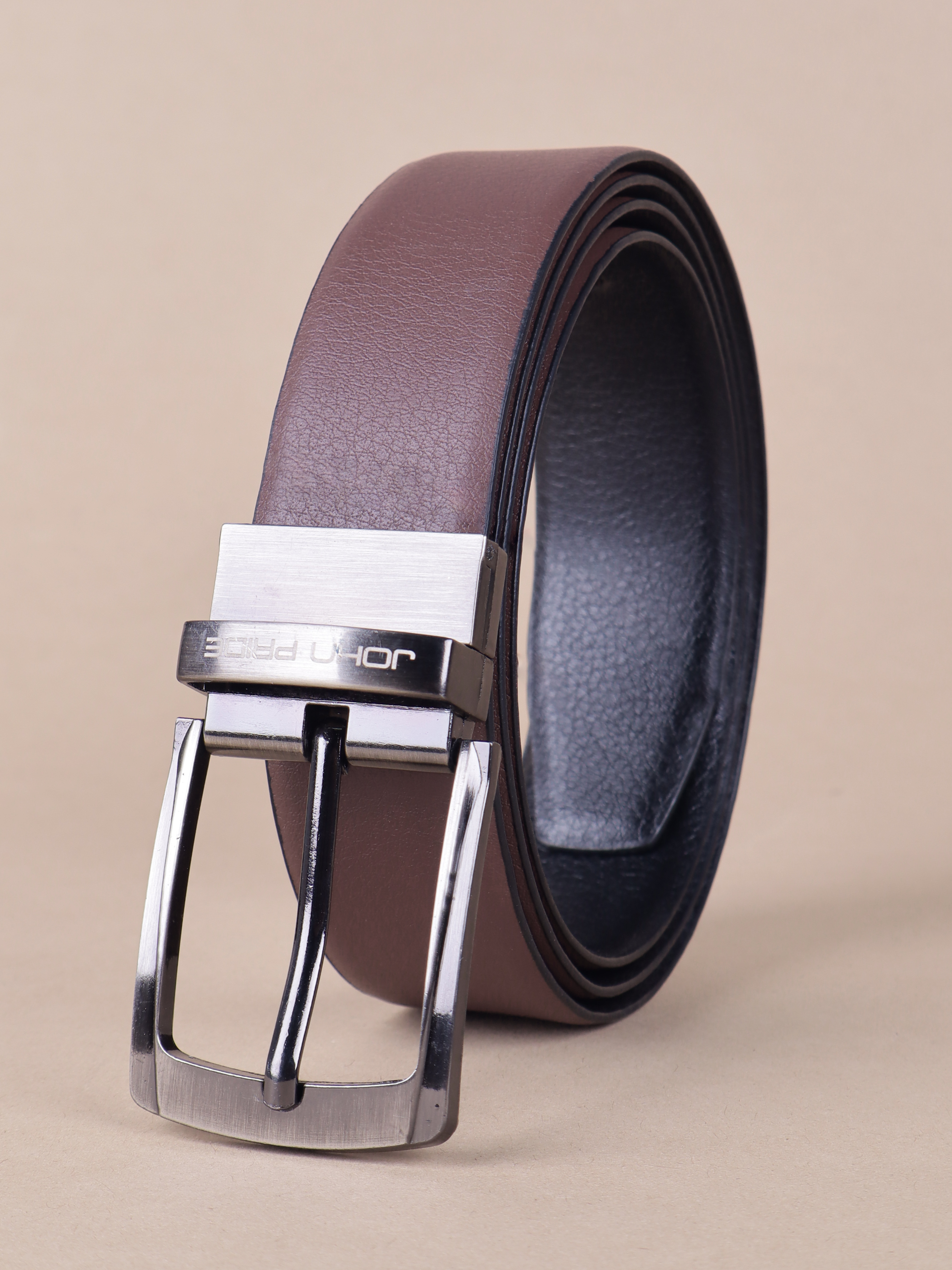 Brown Reversible Formal Leather Belt