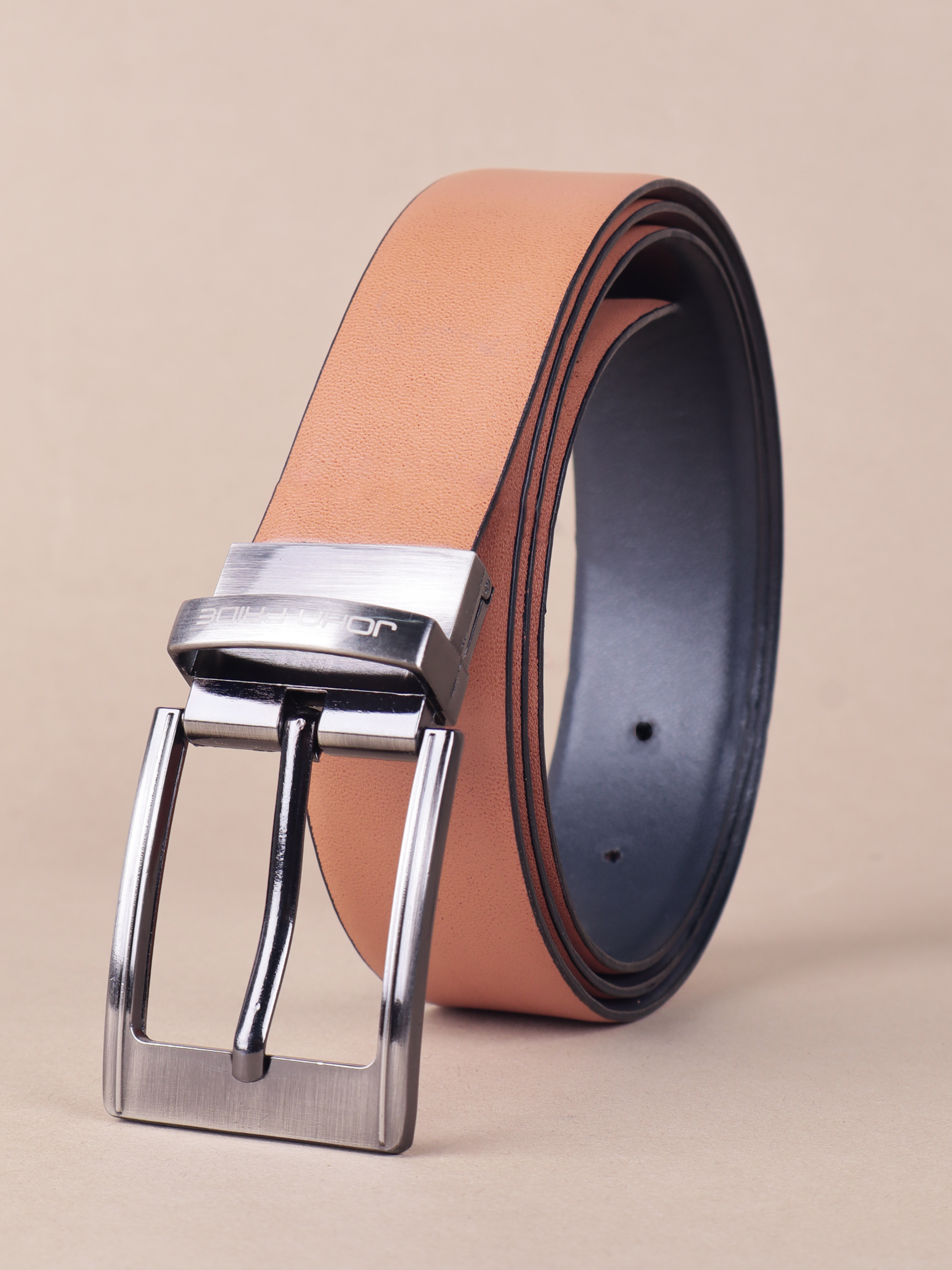 Tan Reversible Formal Leather Belt