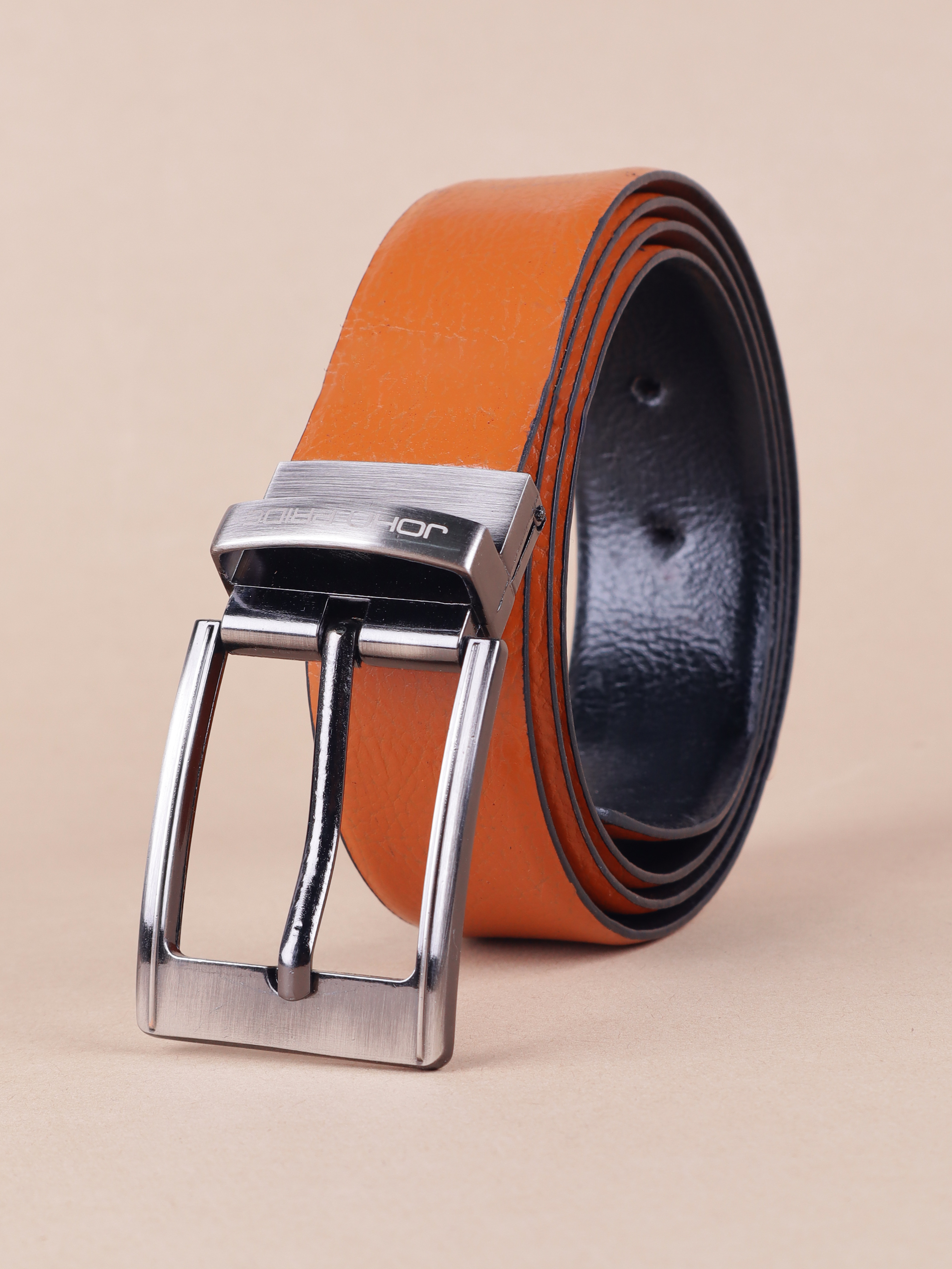 Tan Reversible Formal Leather Belt
