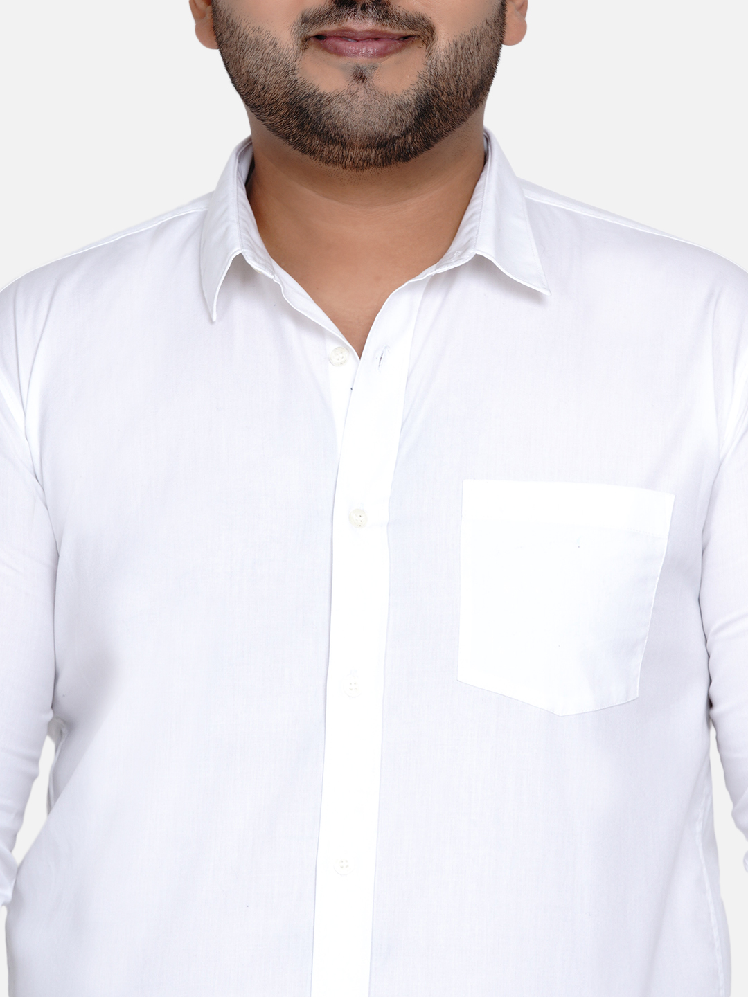 Bloom White Solid Shirt