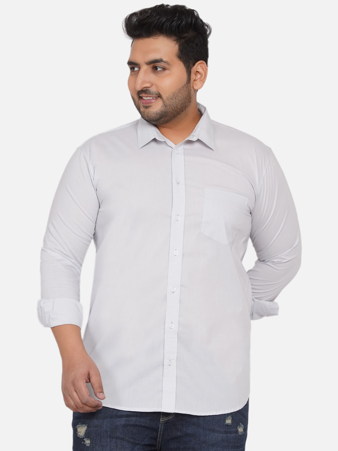 Essential White Stretchable Shirt