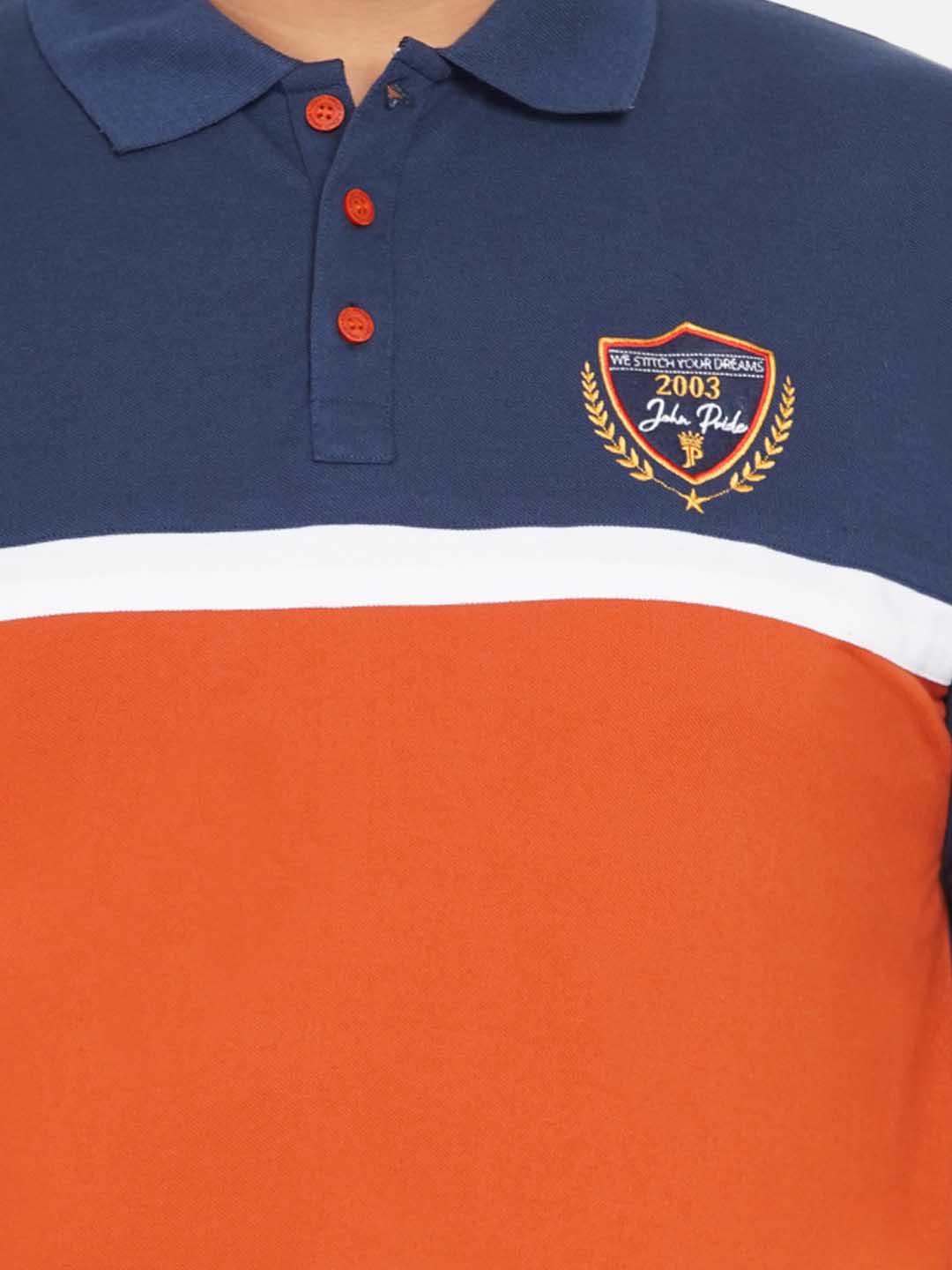  Rust Colorblocked Polo