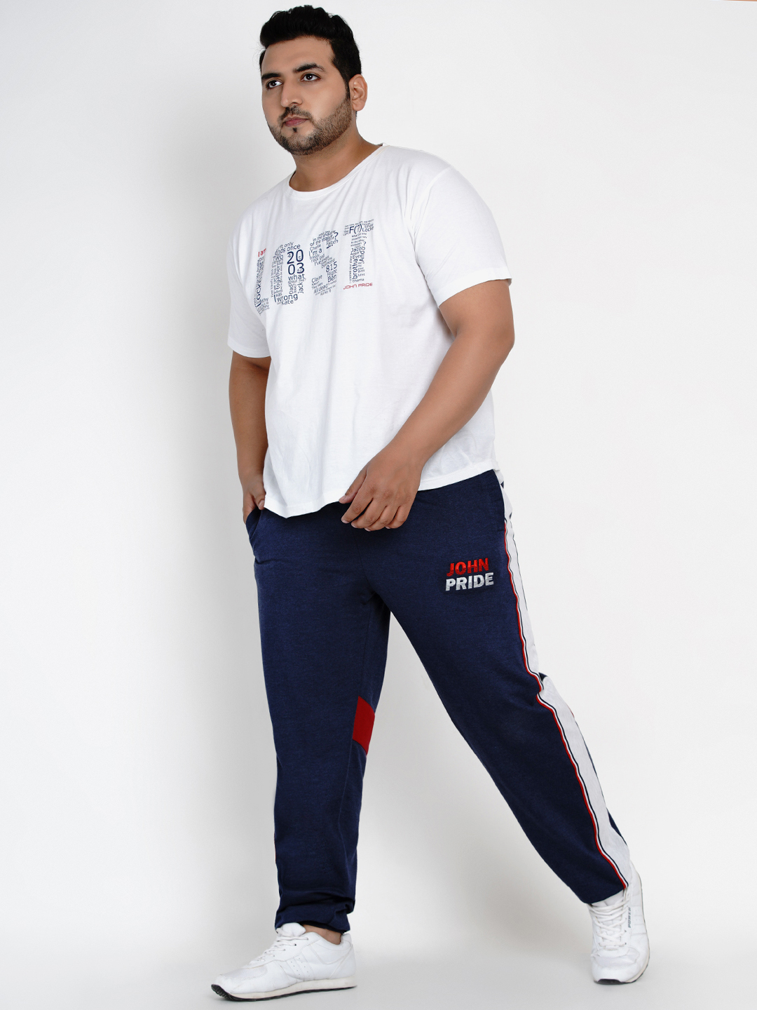 Santonio - Men Grey Plus Size Solid Straight-Fit Track Pants – JupiterShop