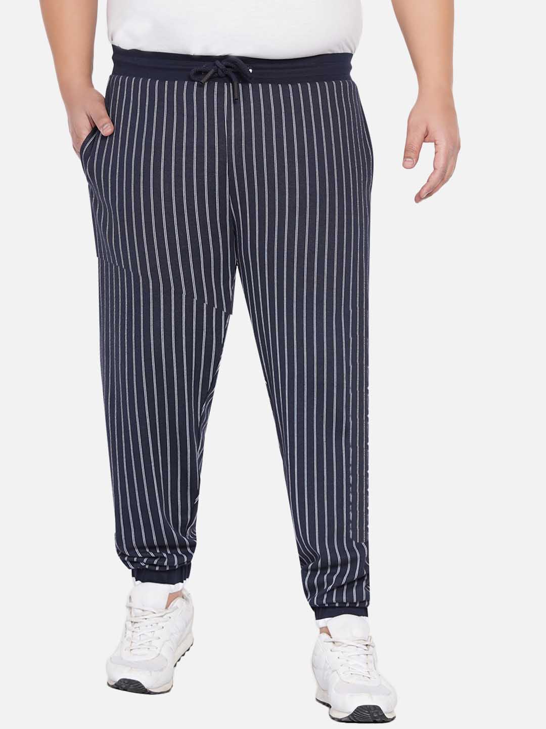 Navy Striped Trackpants