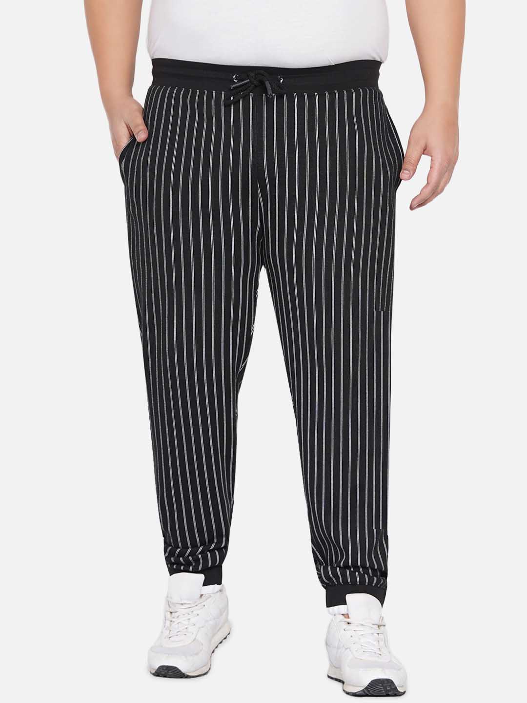 Black Striped Trackpants