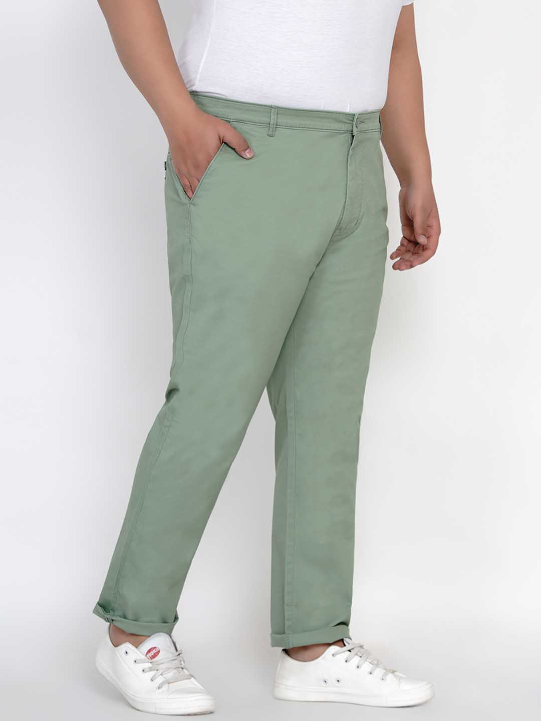 Buy United Colors of Benetton Green Cotton Slim Fit Chinos for Mens Online  @ Tata CLiQ