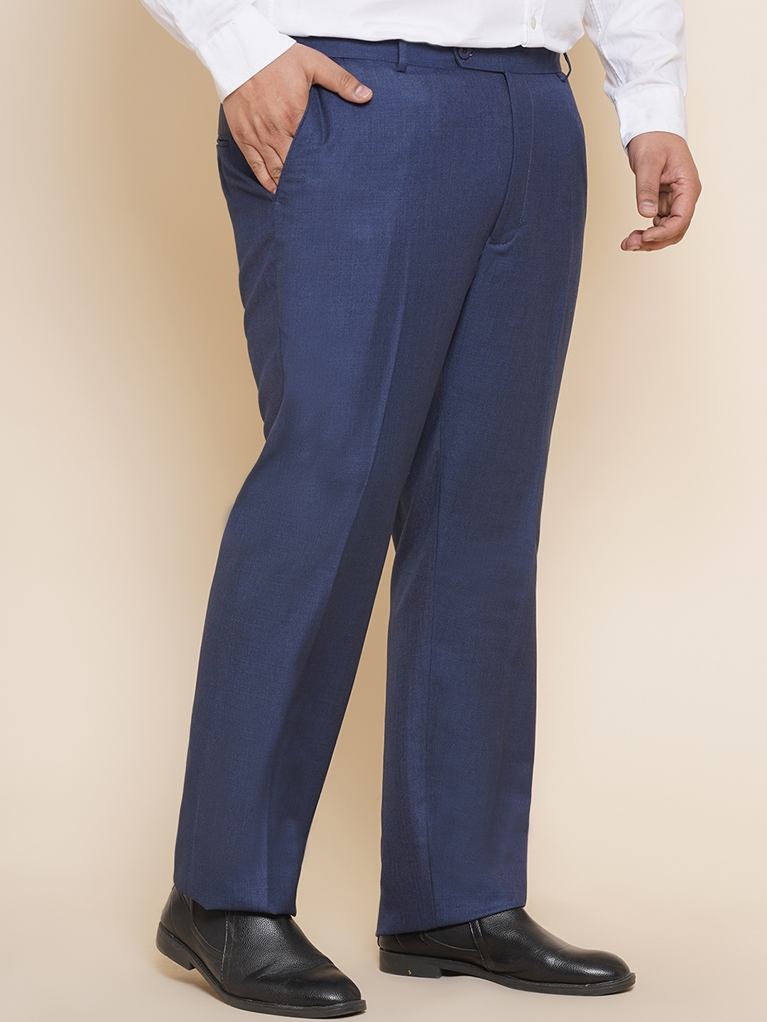 Indian Needle Men's Blue Formal Trousers – Jompers-atpcosmetics.com.vn