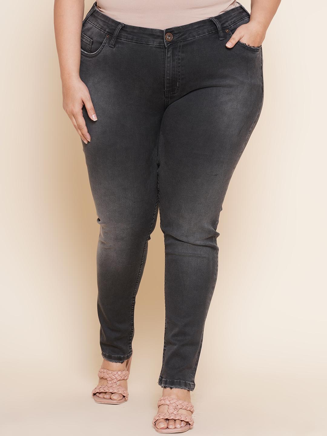 Charcoal Stretchable Jeans