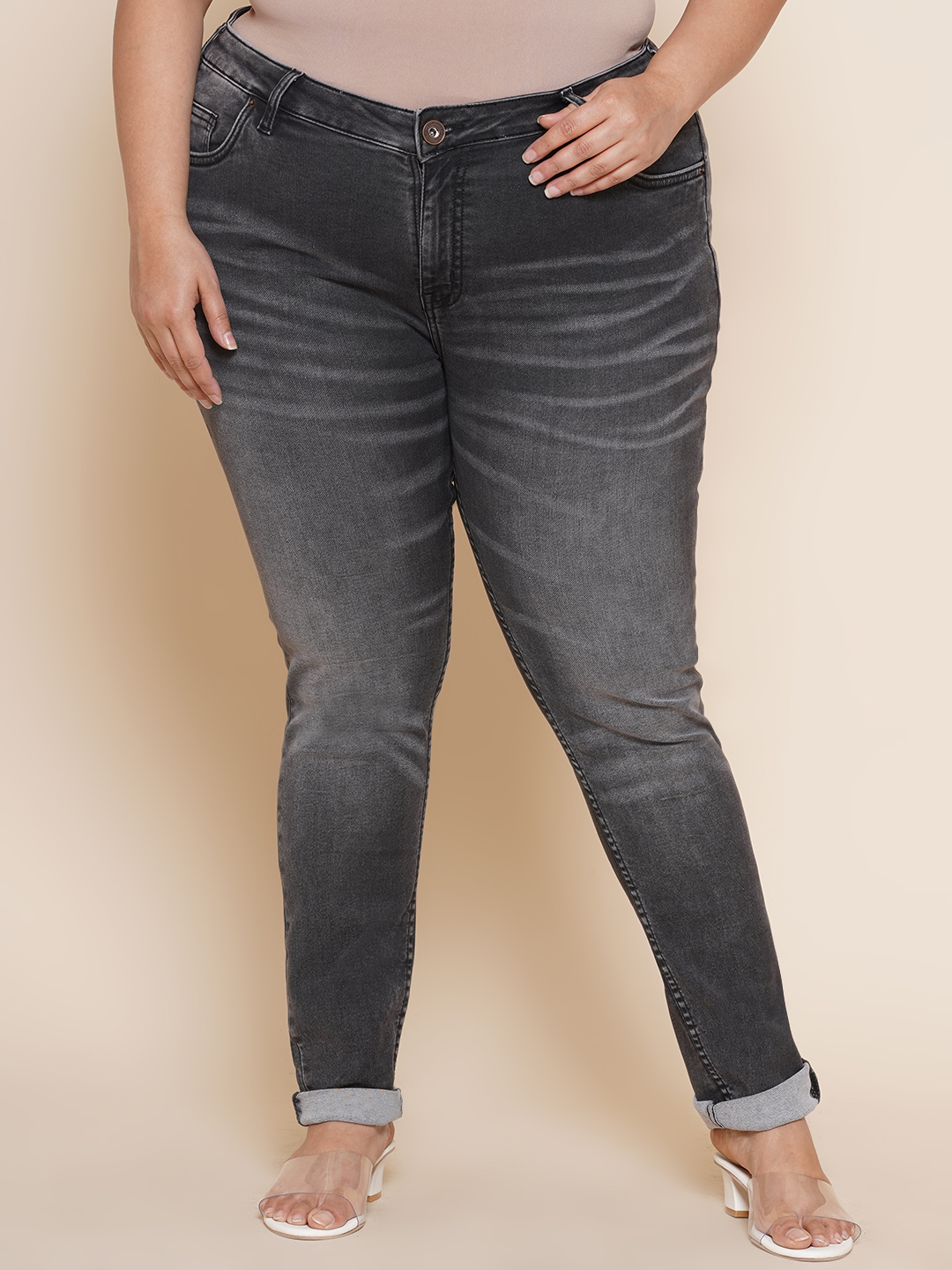 Charcoal Stretchable Jeans