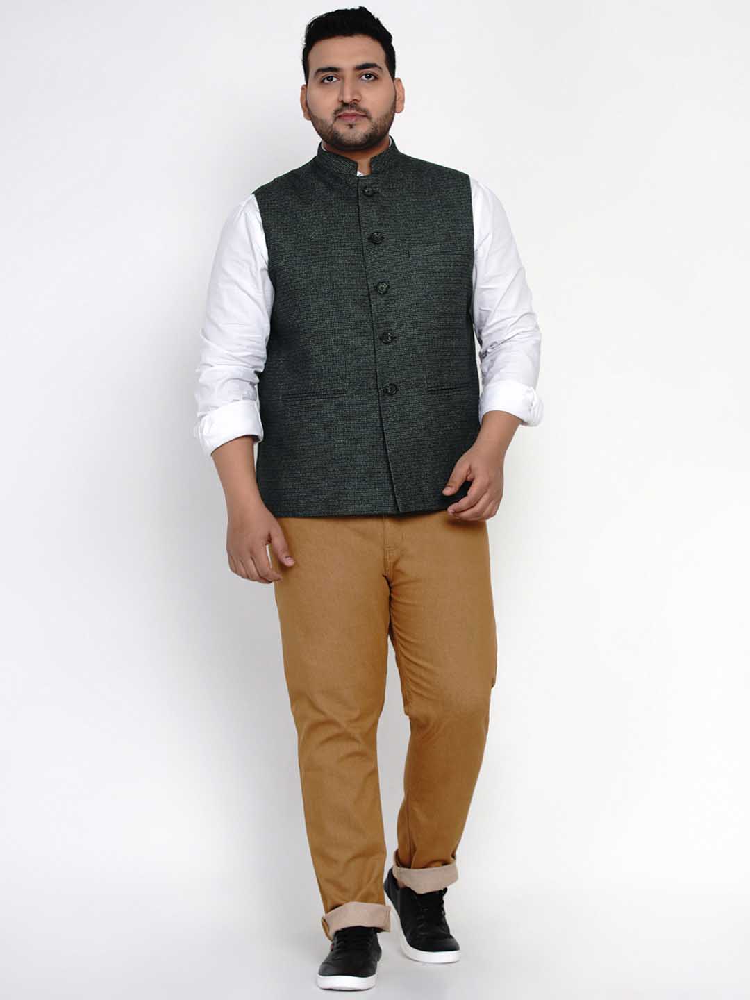 Green Nehru Jacket | Buy Clothes | Floralis